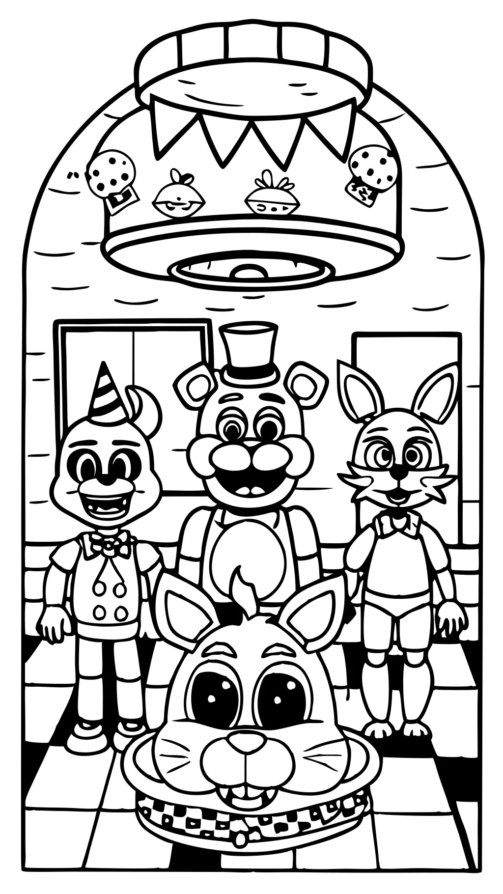 Páginas para colorear de FNAF